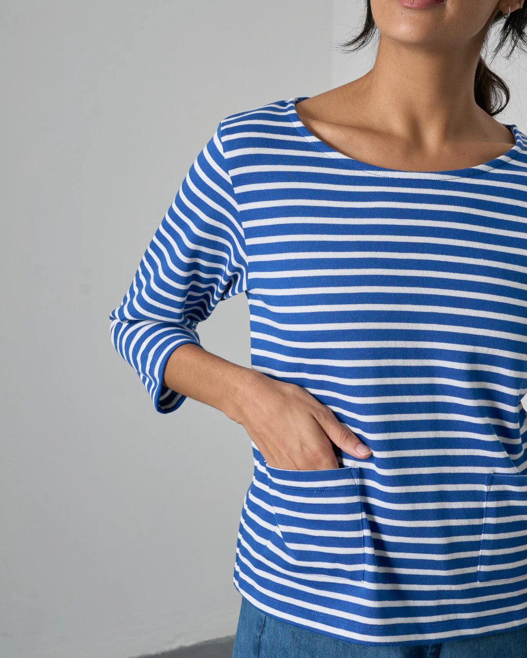 Classic Sailor Tee in Blue Stripe