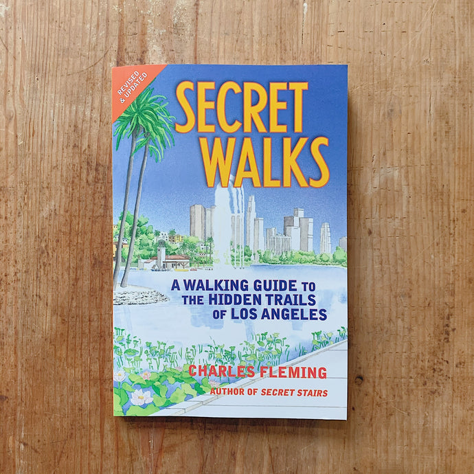secret walks cover shot top view laydown on wooden background