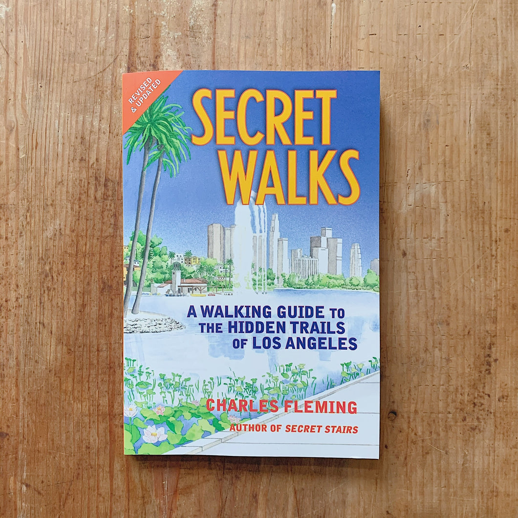 secret walks cover shot top view laydown on wooden background