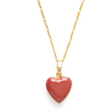 Load image into Gallery viewer, Amano Studio | Large Enamel Heart Locket in Canyon
