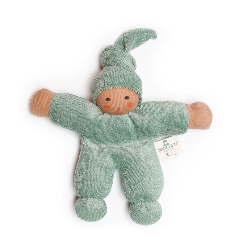 Organic Terry Baby Doll in Sage