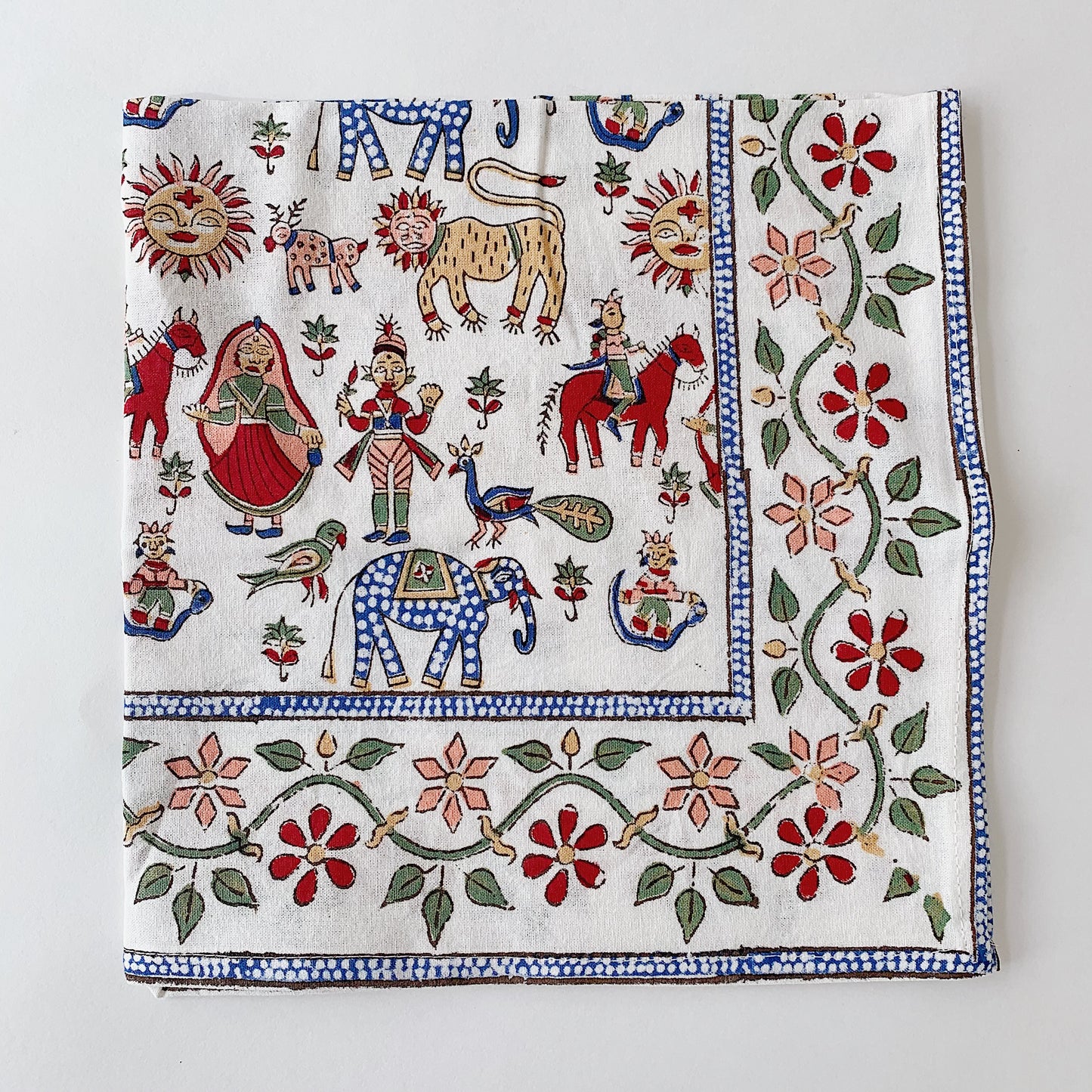 Blockprint Napkin Set/4 | Carnival