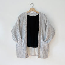 Load image into Gallery viewer, Nusantara | Double Gauze Jacket in Natural Stripe
