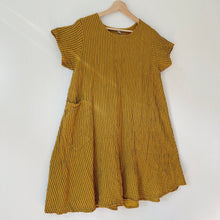Load image into Gallery viewer, Nusantara | Double Gauze Dress in Mustard Stripe
