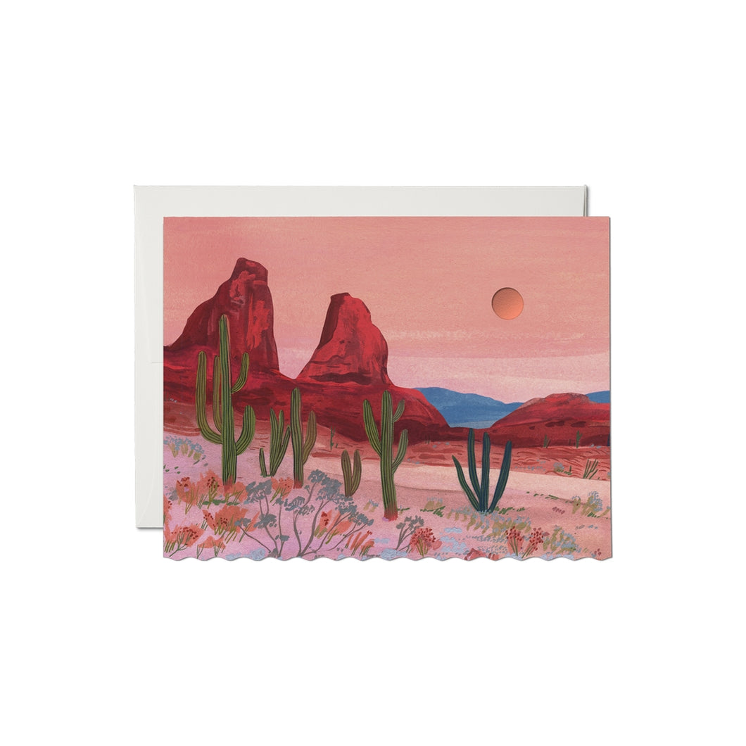 Zion Desert Sunset Birthday Card
