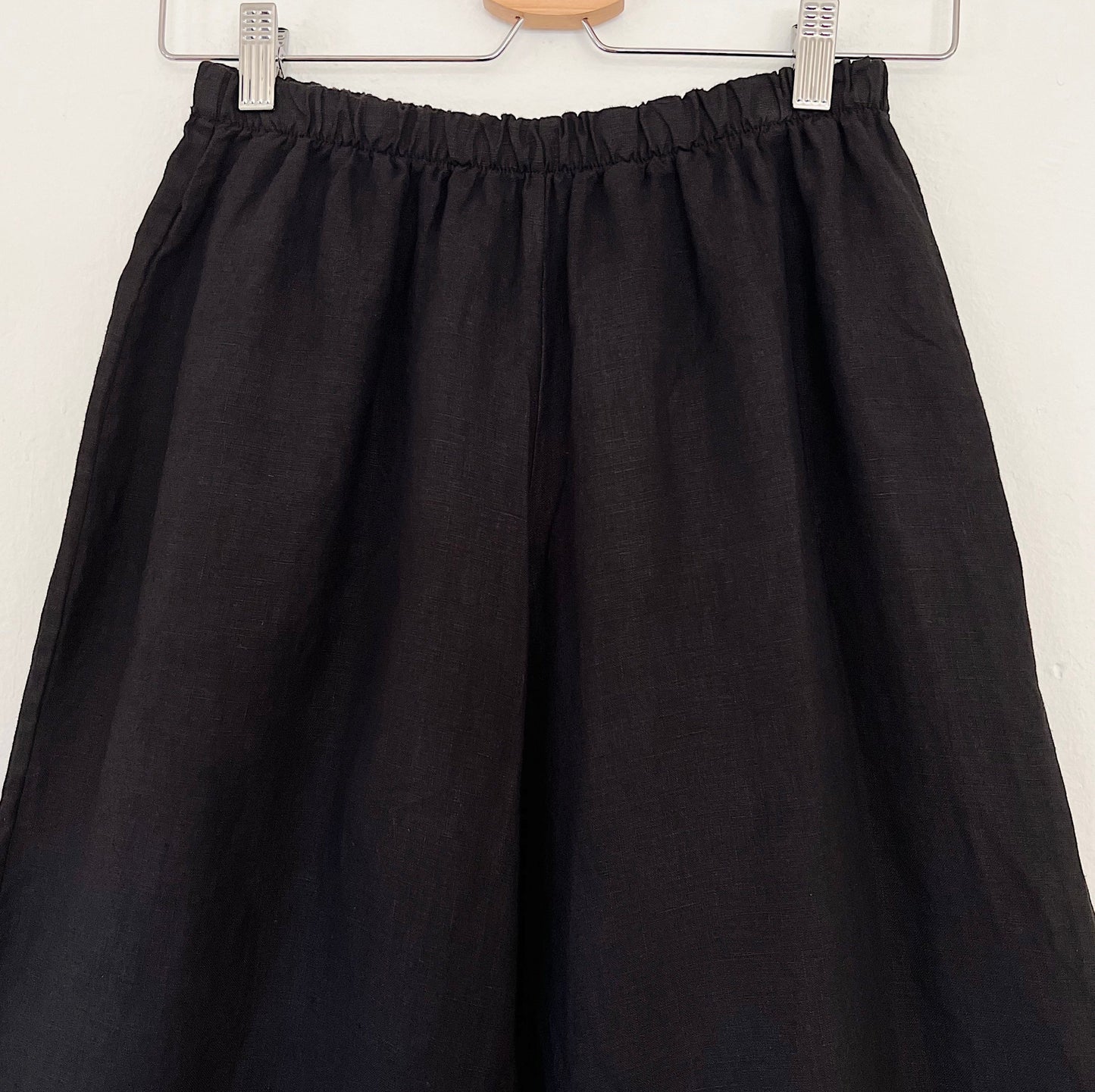 Linen Osca Pant in Black