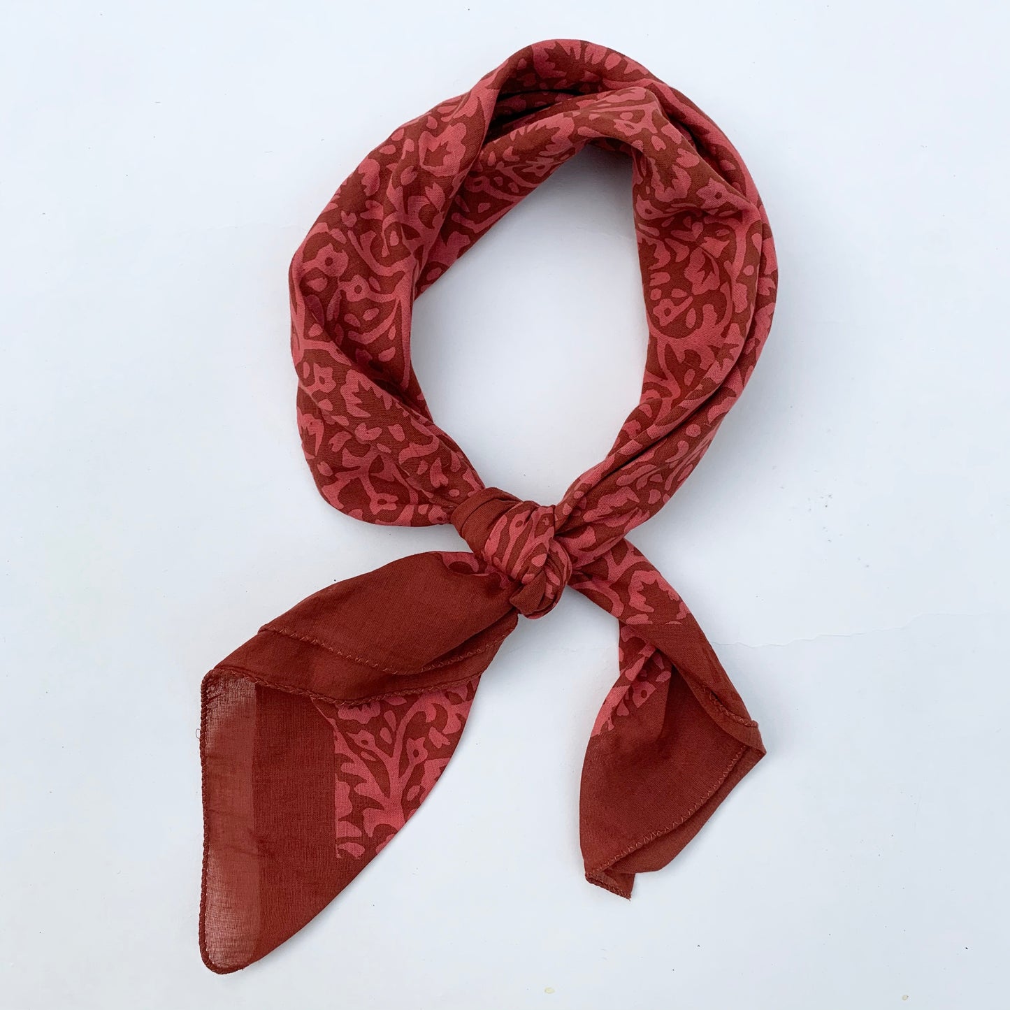Bandana | Lace Flower in Deep Coral