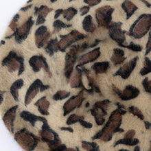 Load image into Gallery viewer, closeup of cheetah beret
