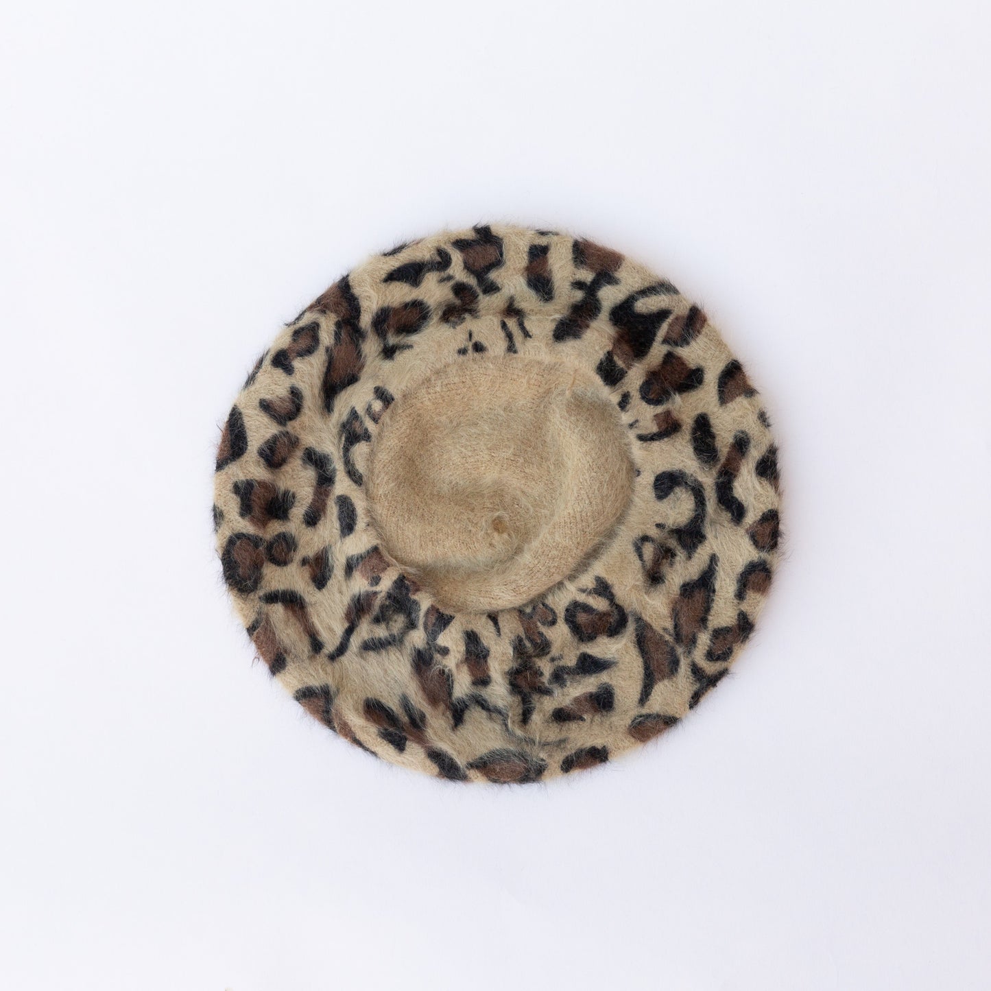 bottom of cheetah beret