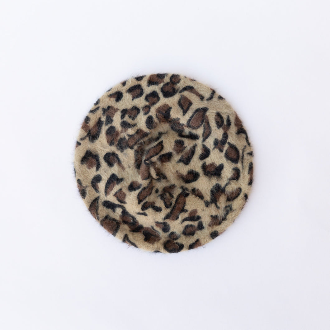 cheetah beret