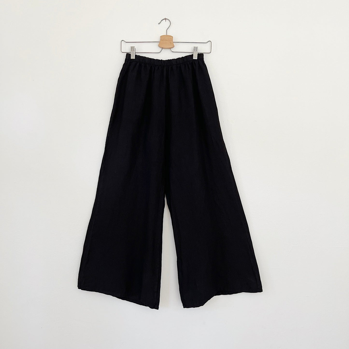 Linen Osca Pant in Black