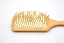 Load image into Gallery viewer, Paddle Hair Brush with Wooden Pins
