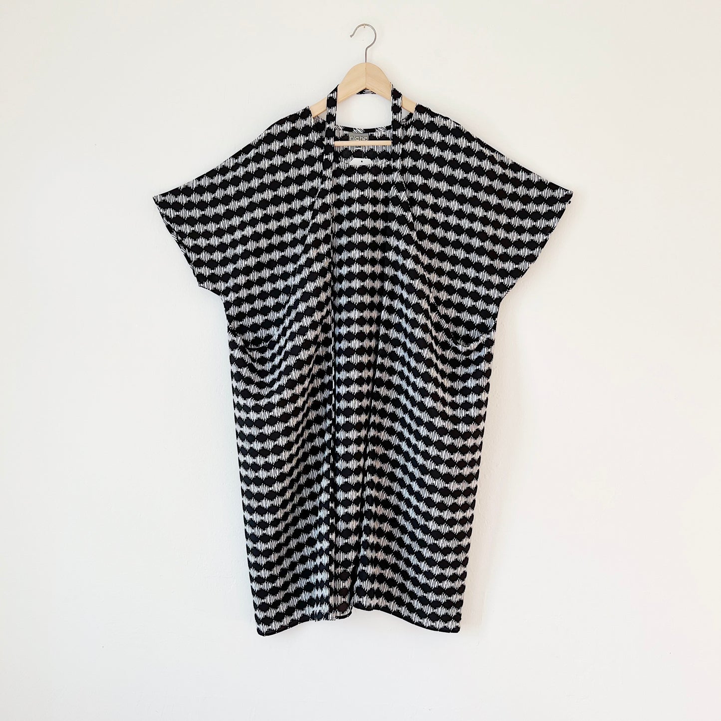 Niche | Origami Dress in Channel Print