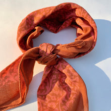 Load image into Gallery viewer, Bandana | Lace Flower in Orange Clay
