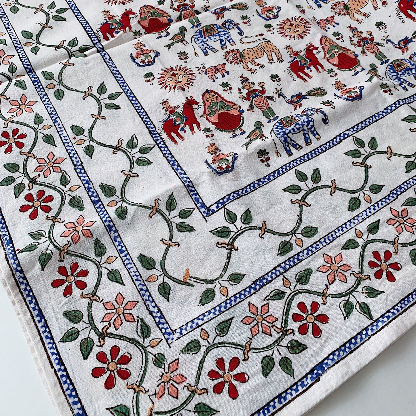 Blockprint Tablecloth | Carnival