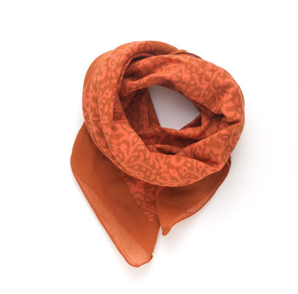 Bandana | Lace Flower in Orange Clay