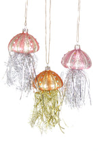 Load image into Gallery viewer, Tinsel Jellyfish Ornaments
