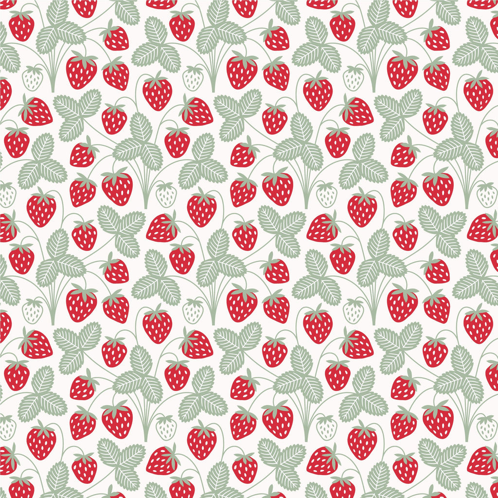 Alberta Dress in Strawberry Print