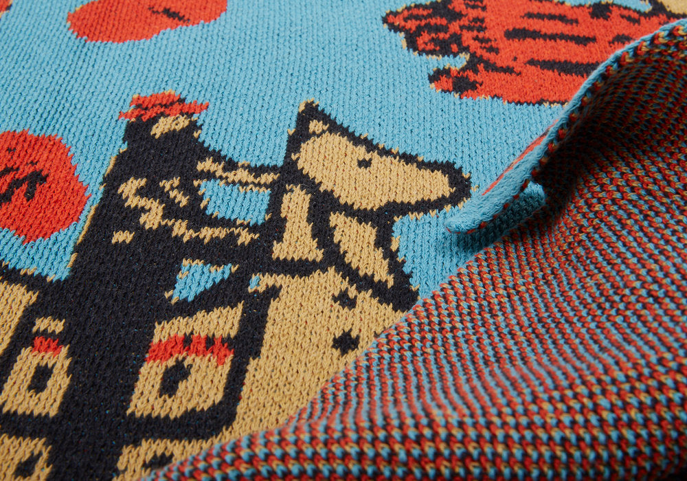 Cowboys Baby Blanket in Turquoise