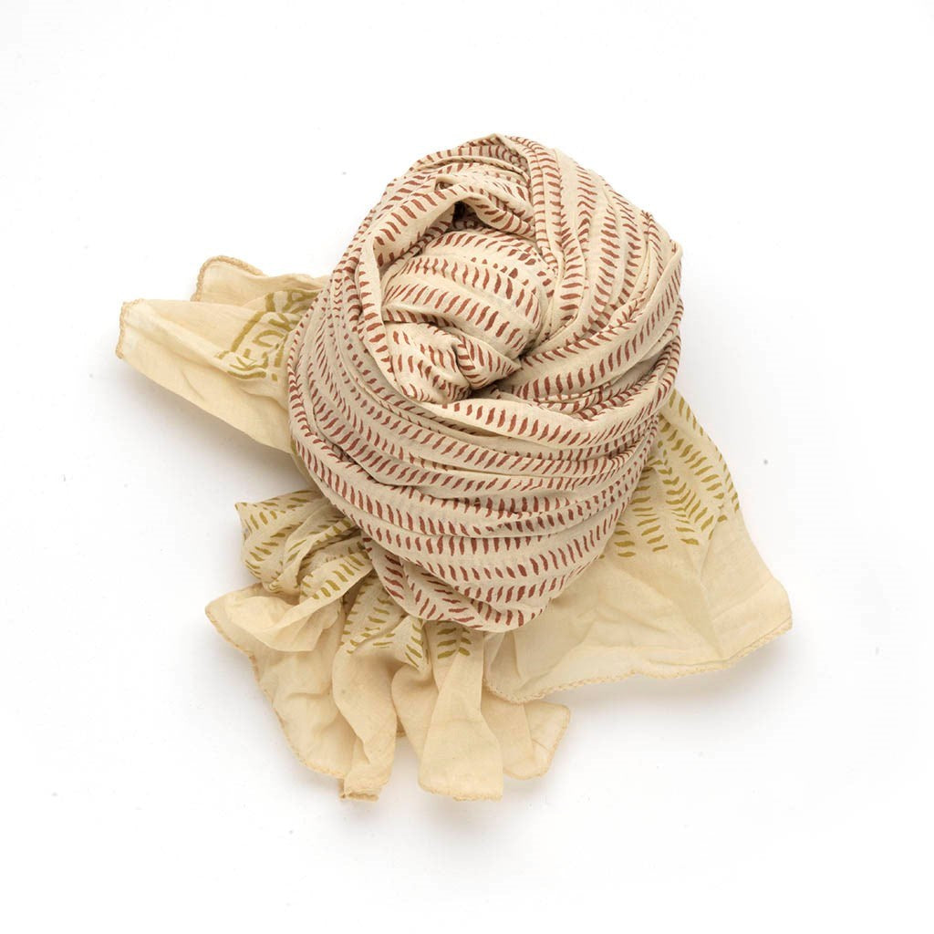 Bandana | Amaranth in Ivory Lime
