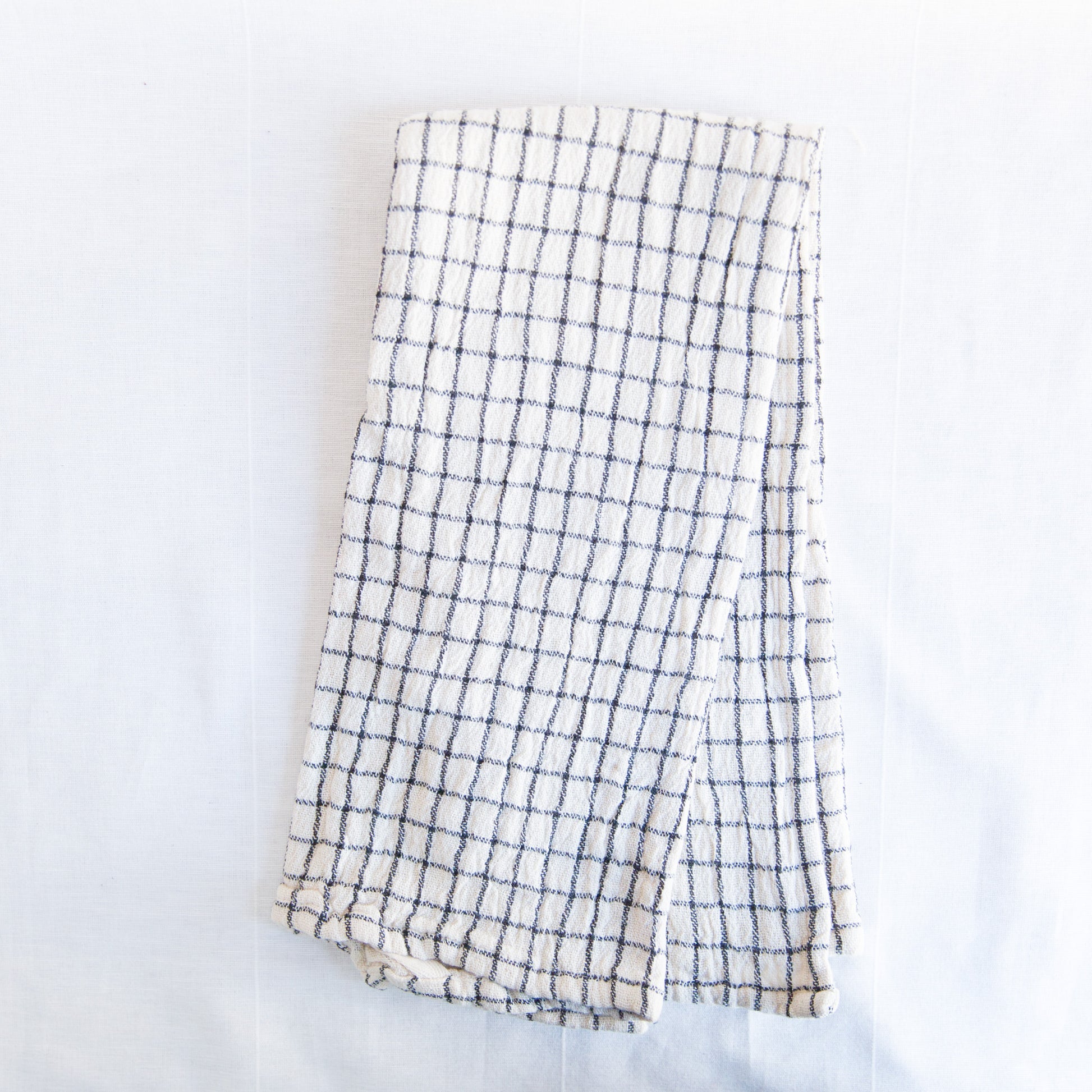 checkered cotton dishtowel